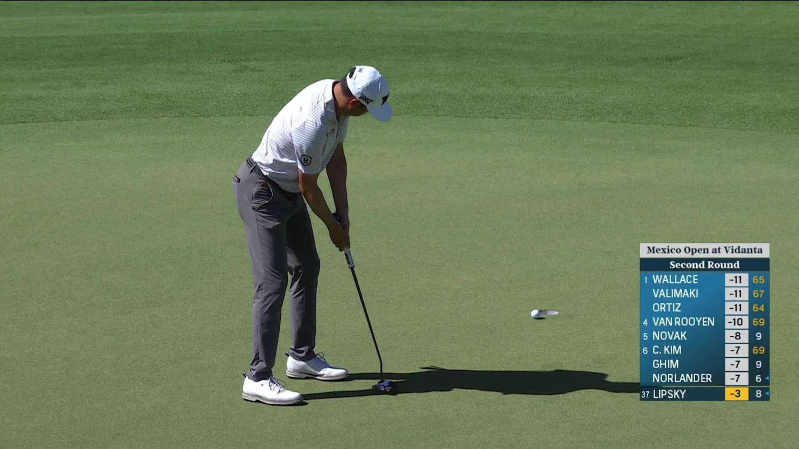 David Lipsky makes birdie on No. 18 at Mexico Open