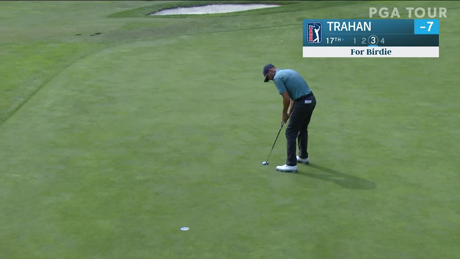 D.J. Trahan makes birdie on No. 17 in Round 2 at Safeway Open