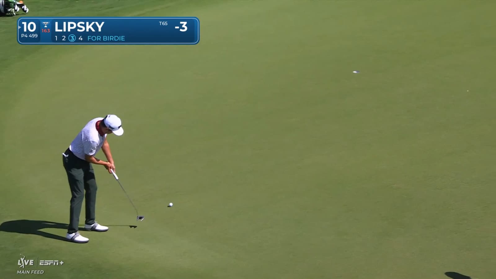 David Lipsky drains a 25-foot birdie putt at Mexico Open