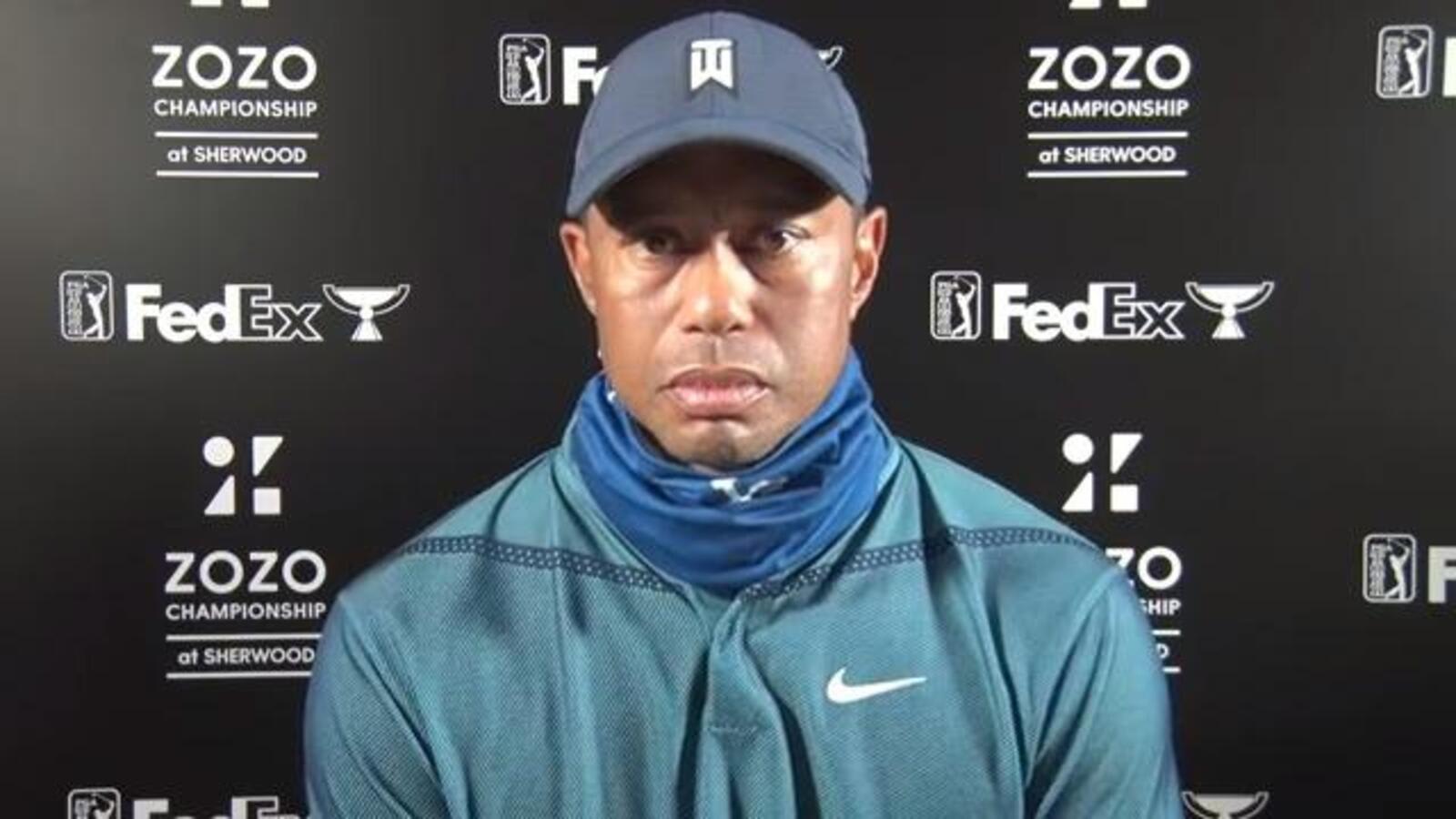 Tiger Woods on increasing driving distances prior to ZOZO
