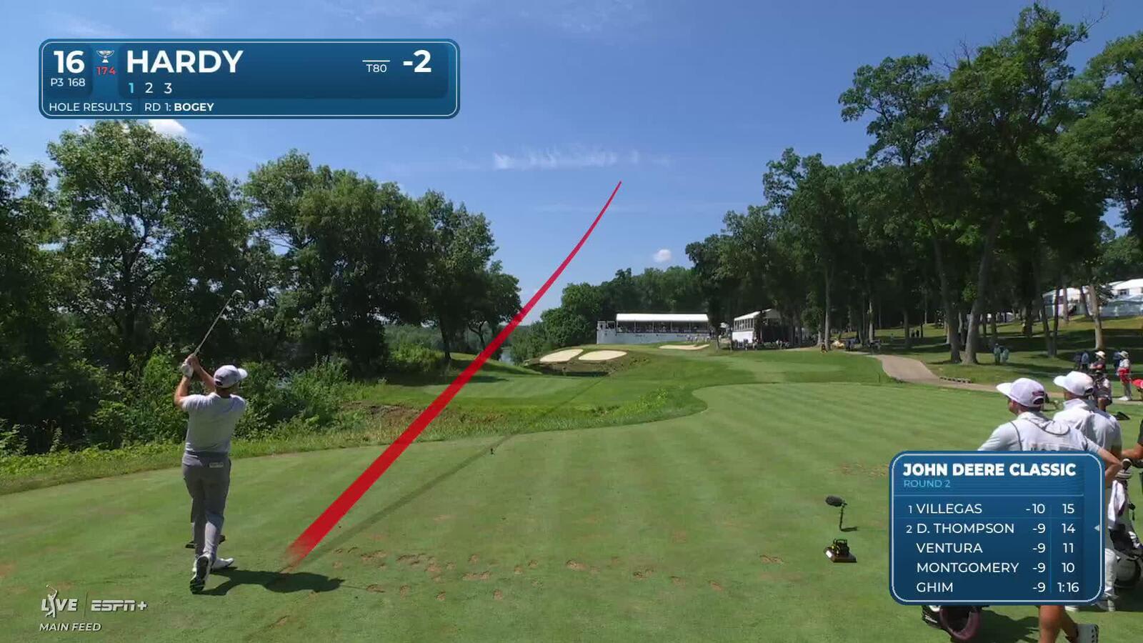 Lee Hodges makes birdie on No. 16 at John Deere