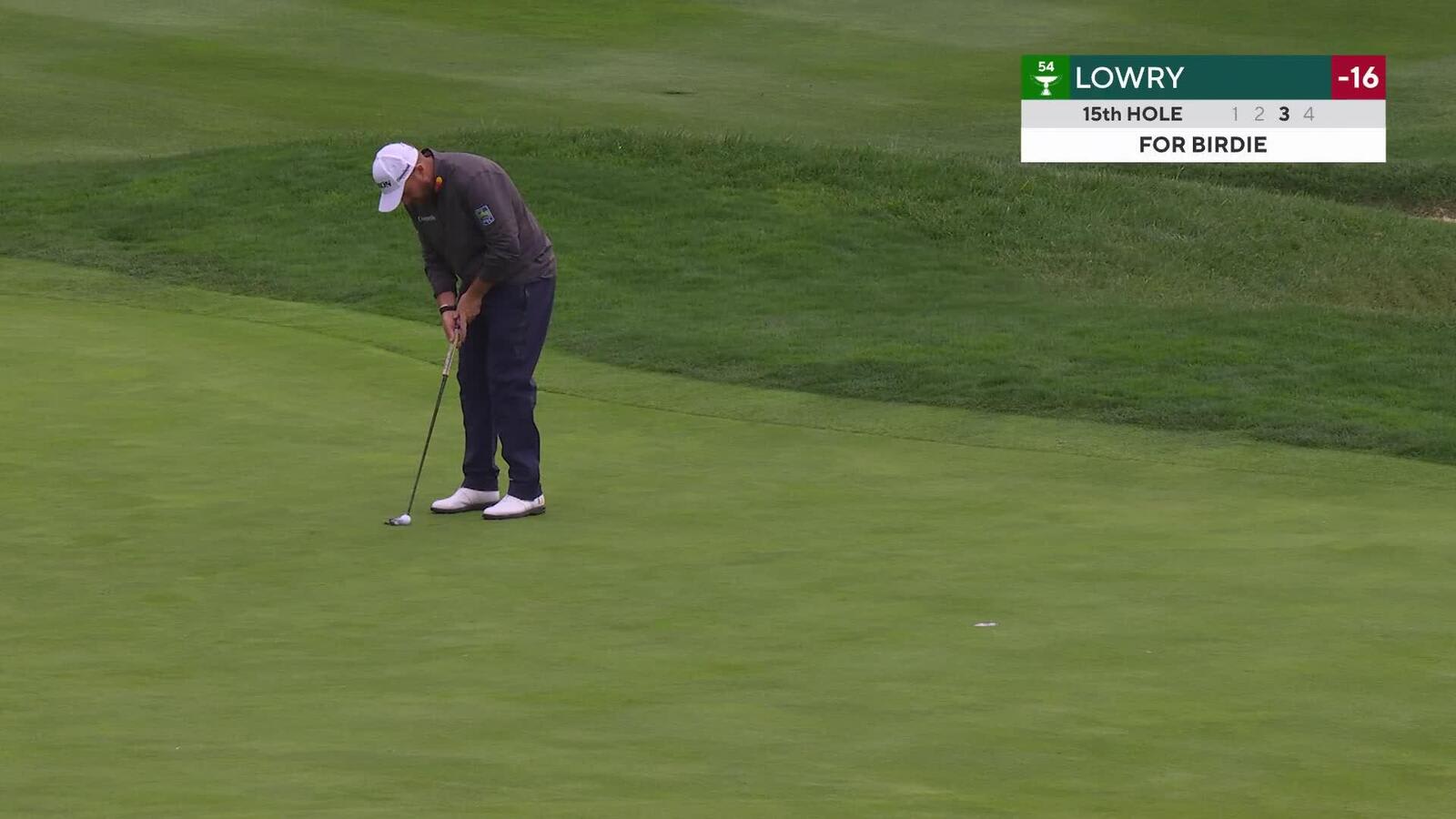 Shane Lowry hits 91-yard approach to 13 feet, sets up birdie on No. 15 at AT&T Pebble Beach