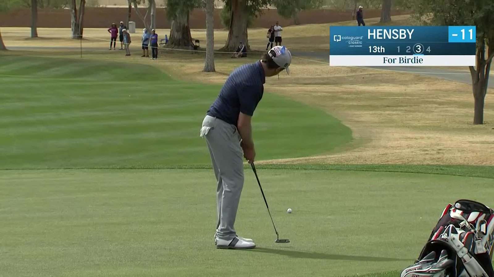 Mark Hensby makes birdie on No. 13 at Cologuard