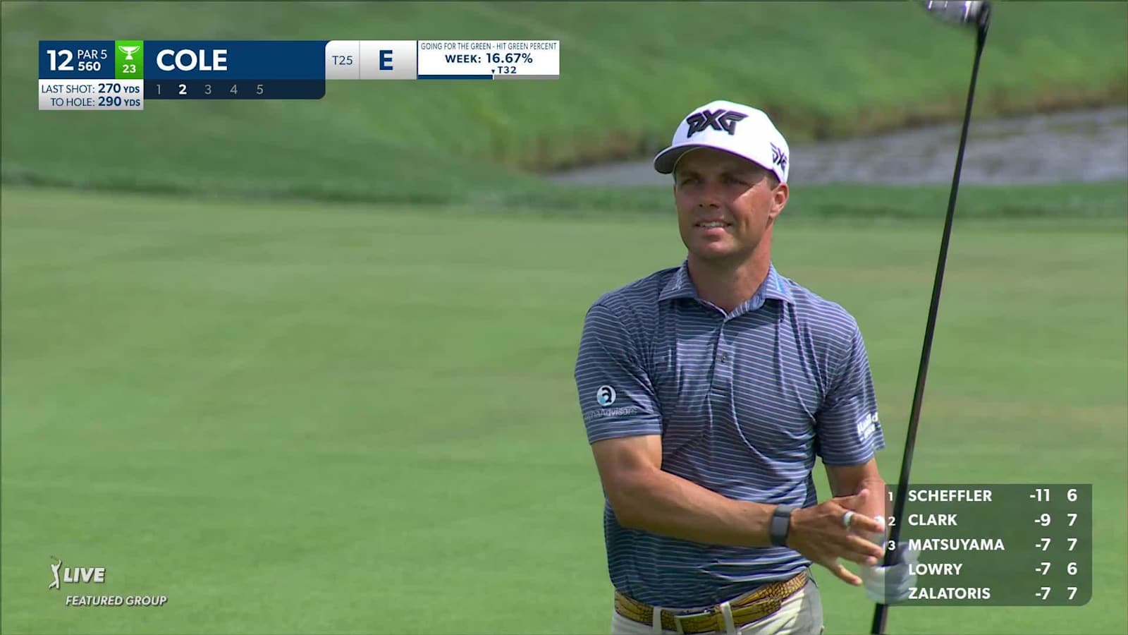 Eric Cole uses driver off the deck to set up birdie at Arnold Palmer