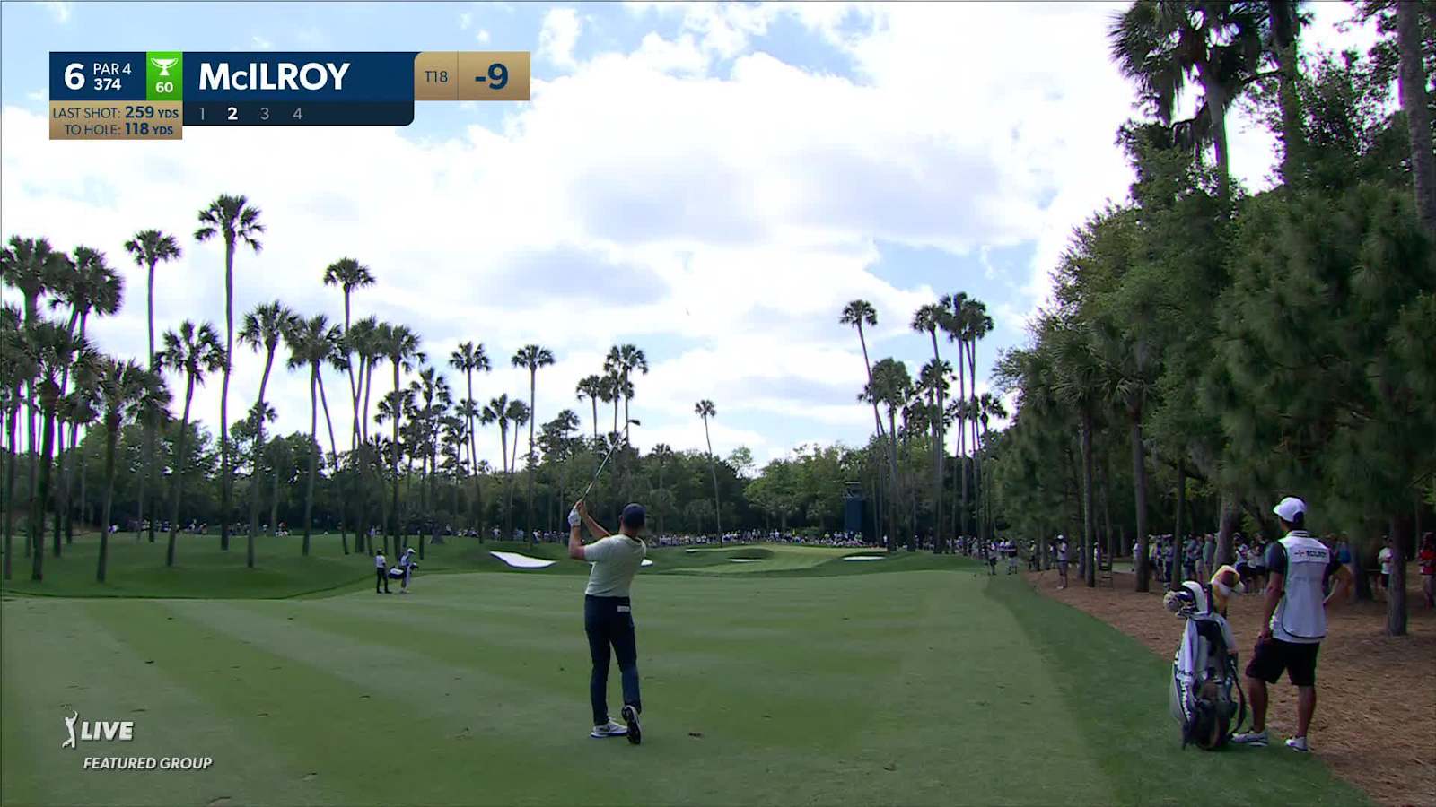 Rory McIlroy sinks a 24-foot birdie putt at THE PLAYERS