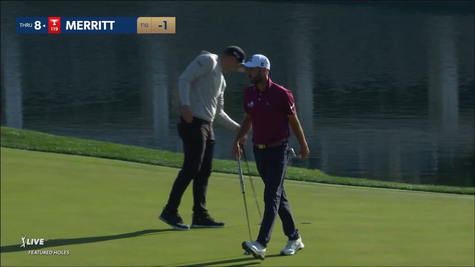 Troy Merritt's tee shot to 7 feet yields birdie on No. 17 at THE PLAYERS