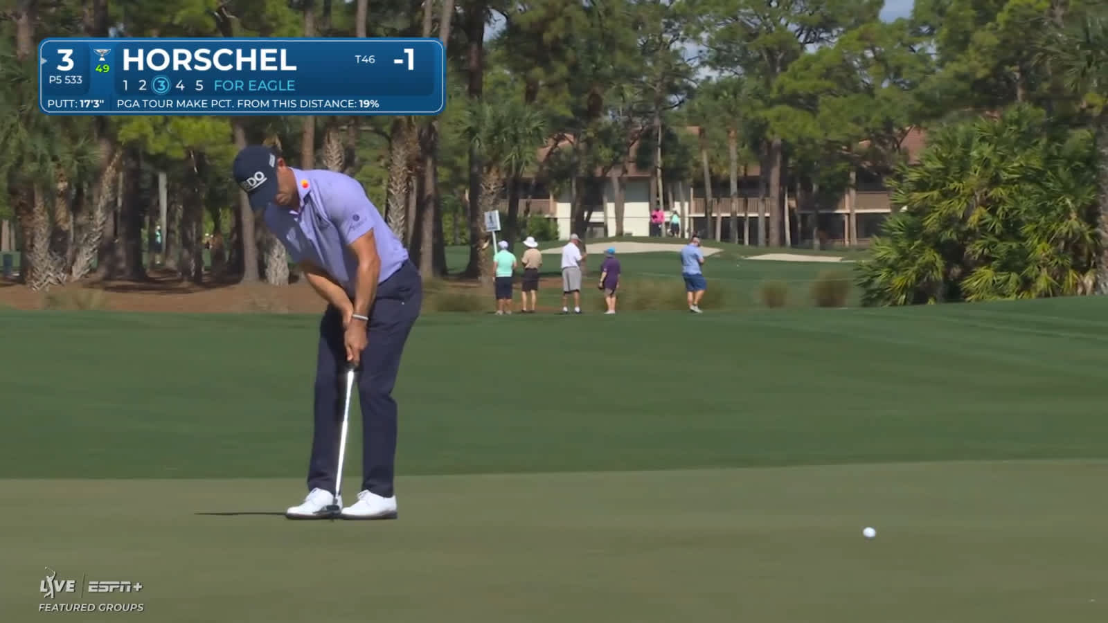 Billy Horschel holes 17-foot birdie putt at Cognizant Classic