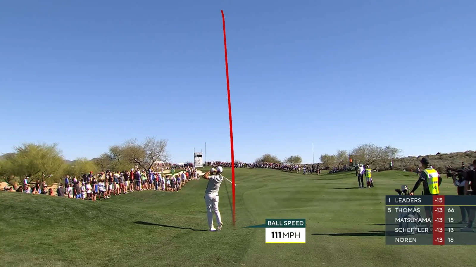 Scottie Scheffler throws a dart to set up birdie at WM Phoenix Open