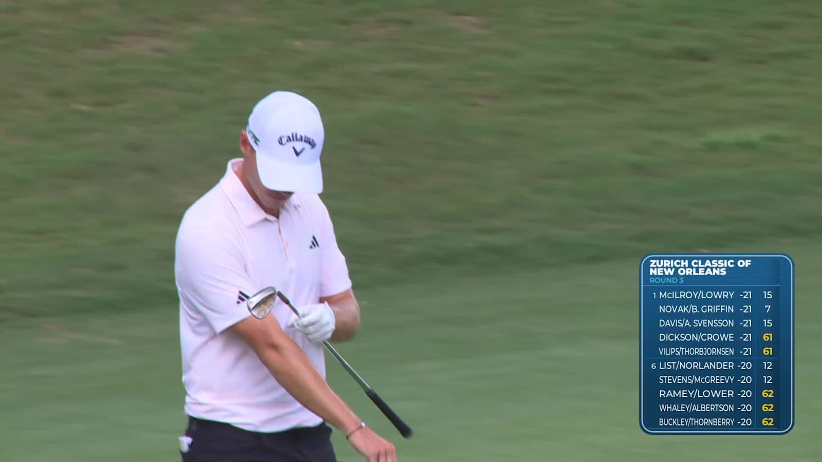 Nicolai Højgaard makes eagle on No. 8 at Zurich Classic