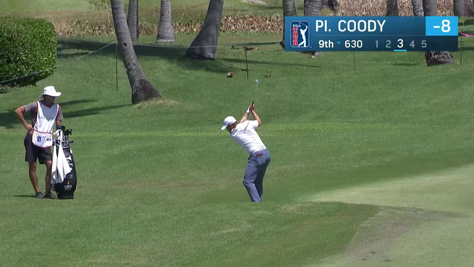 Pierceson Coody throws dart to set up birdie at Puerto Rico