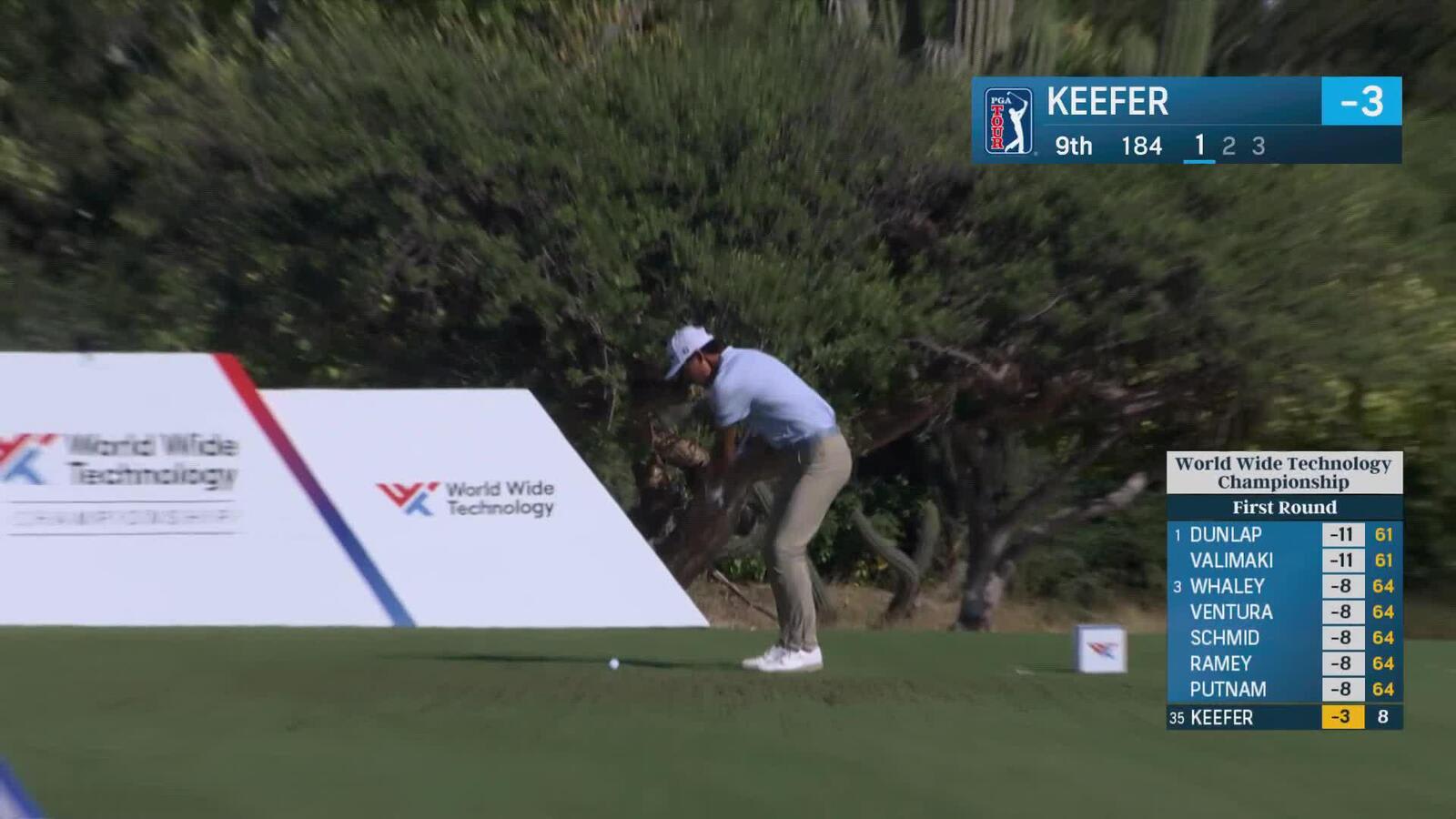 John Keefer makes birdie putt on No. 9 at World Wide Technology