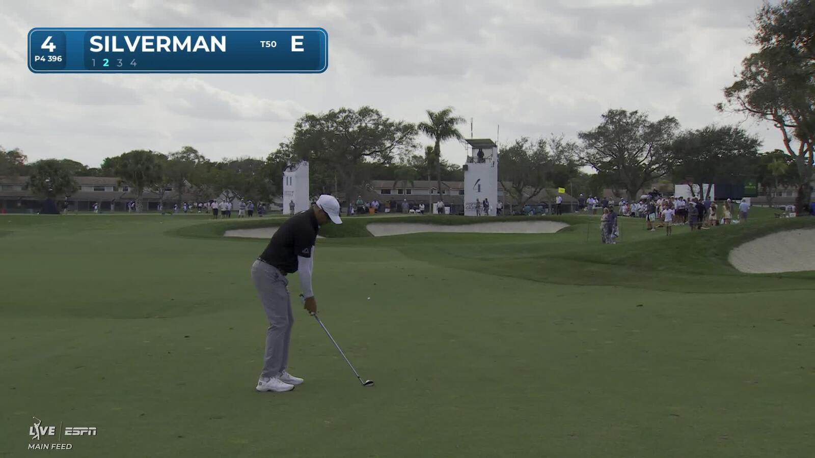 Ben Silverman holes out 24-foot birdie putt on No. 4 at Cognizant Classic