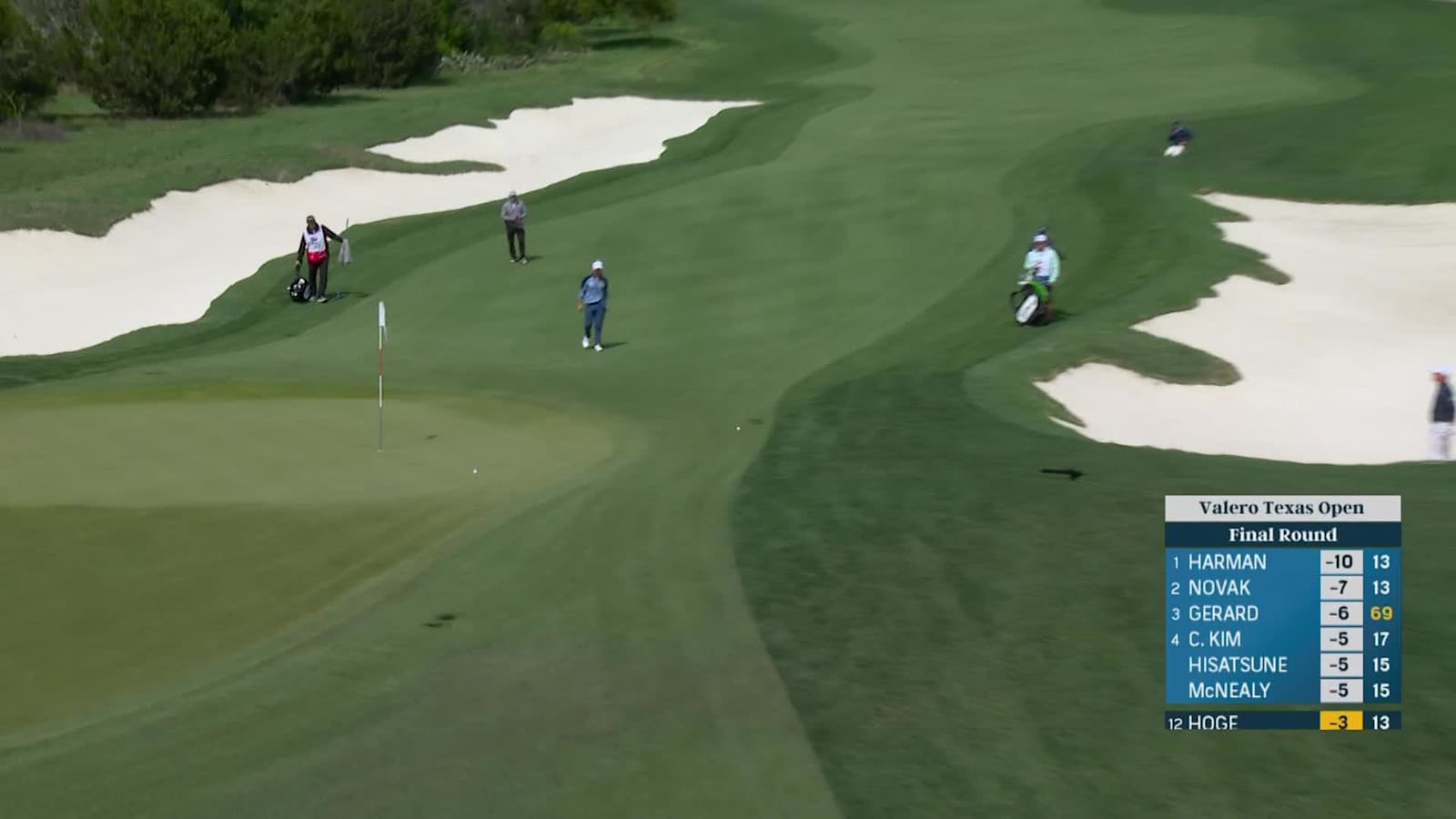 Tom Hoge's crafty bunker escape leads to birdie at Valero