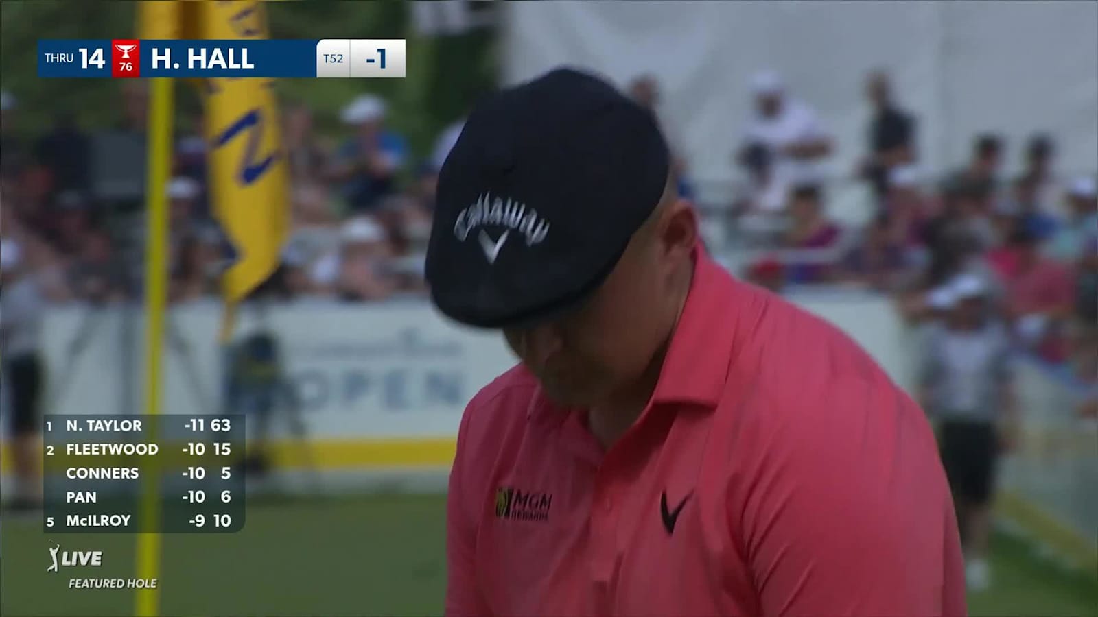 Harry Hall makes 10-footer for birdie at RBC Canadian