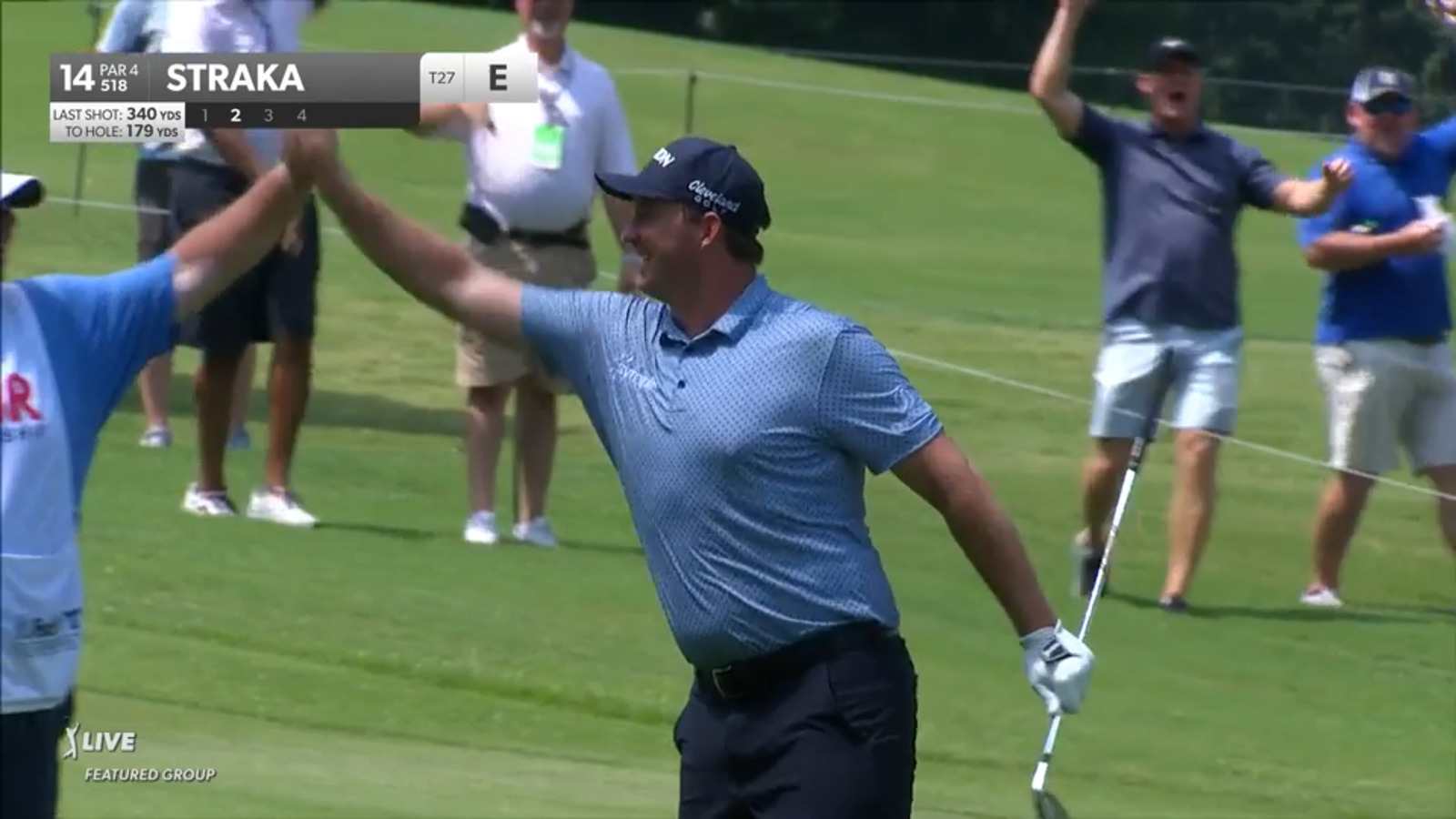 Sepp Straka holes out from 179-yards for eagle at TOUR Championship