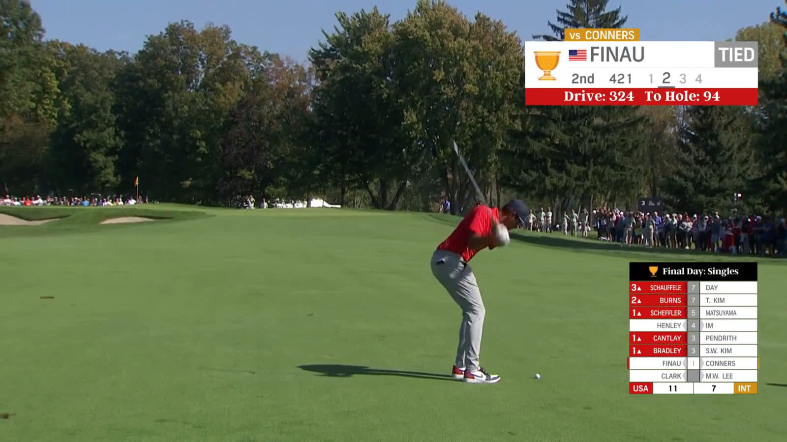 Tony Finau's marvelous approach leads to birdie at Presidents Cup