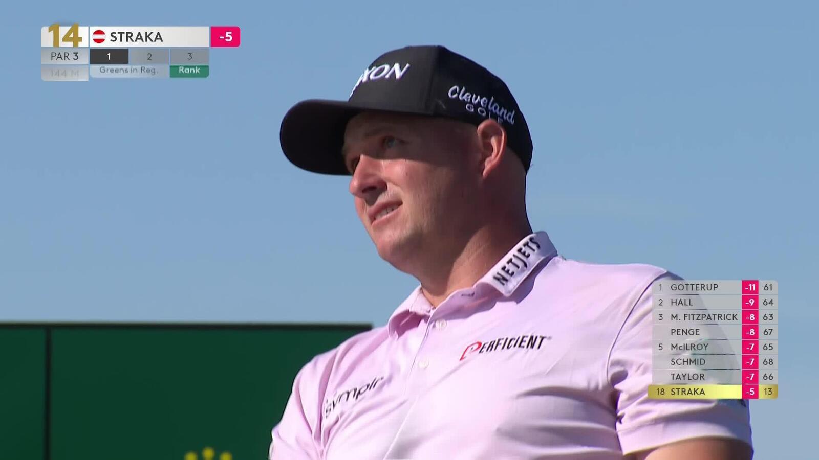 Sepp Straka makes birdie on No. 14 at Genesis Scottish Open