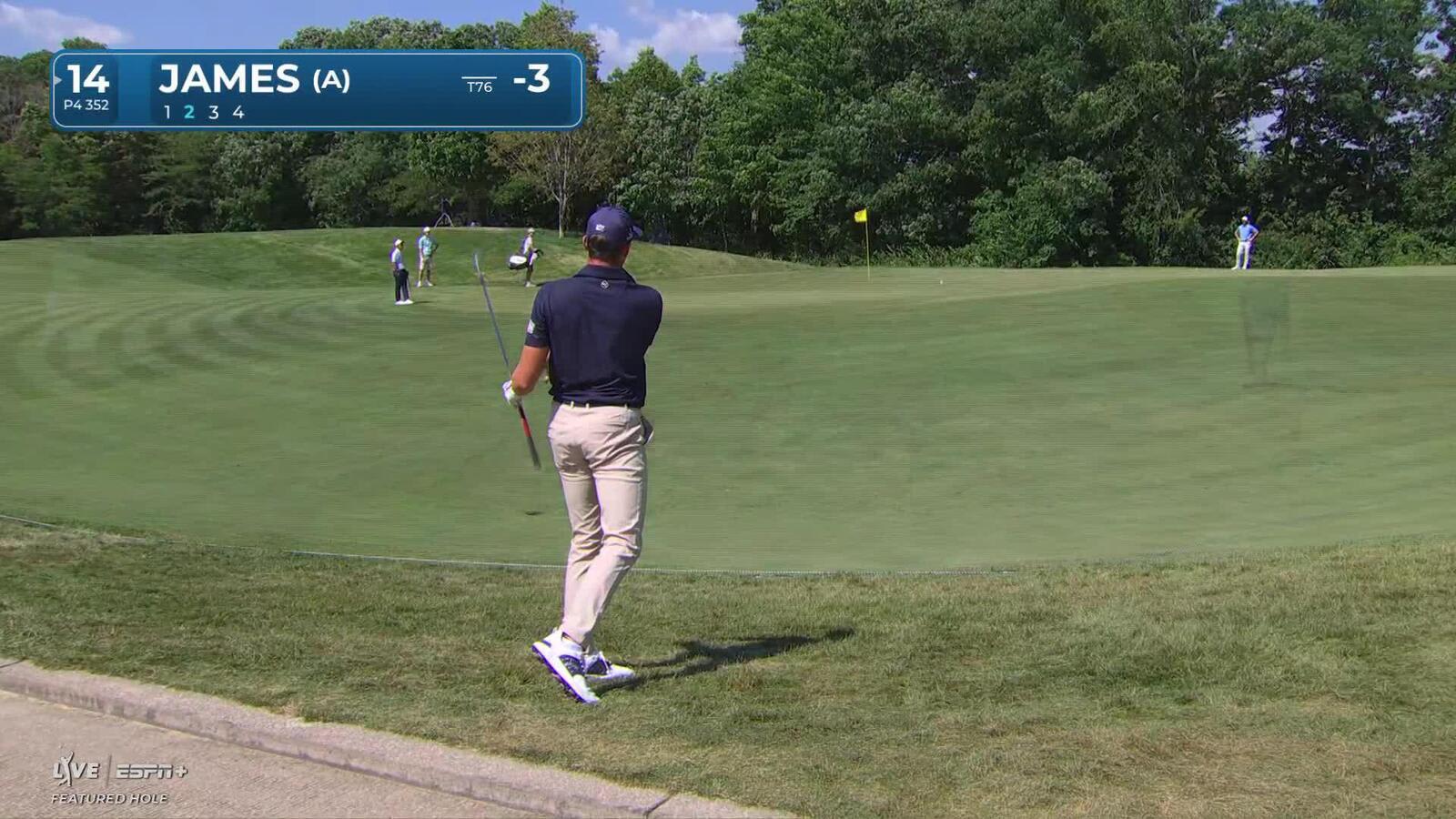 Ben James makes birdie on No. 14 at John Deere