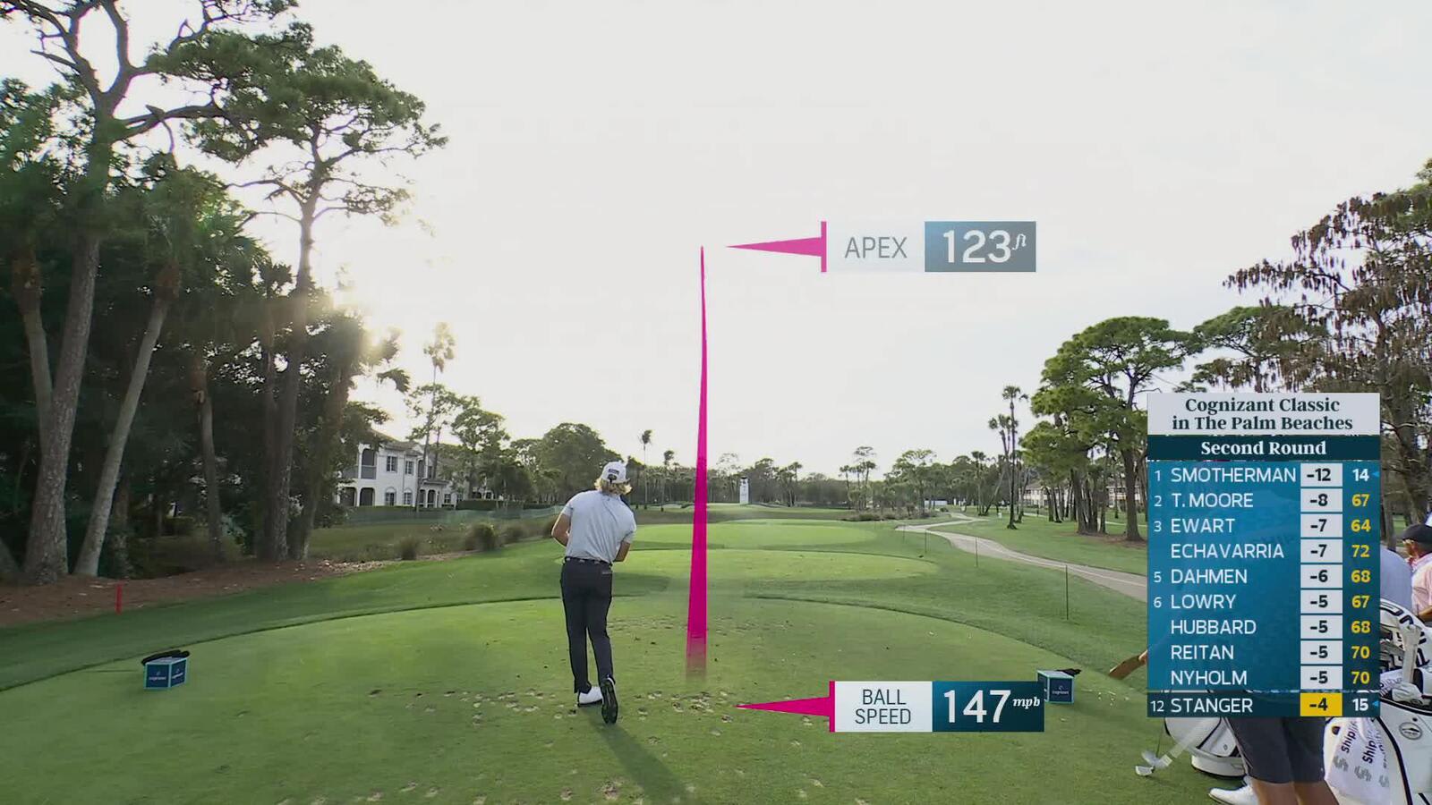 Jimmy Stanger sinks 28-foot birdie putt on No. 7 at Cognizant Classic