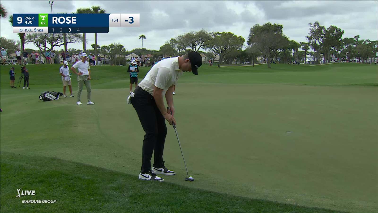 Justin Rose makes birdie at Cognizant Classic