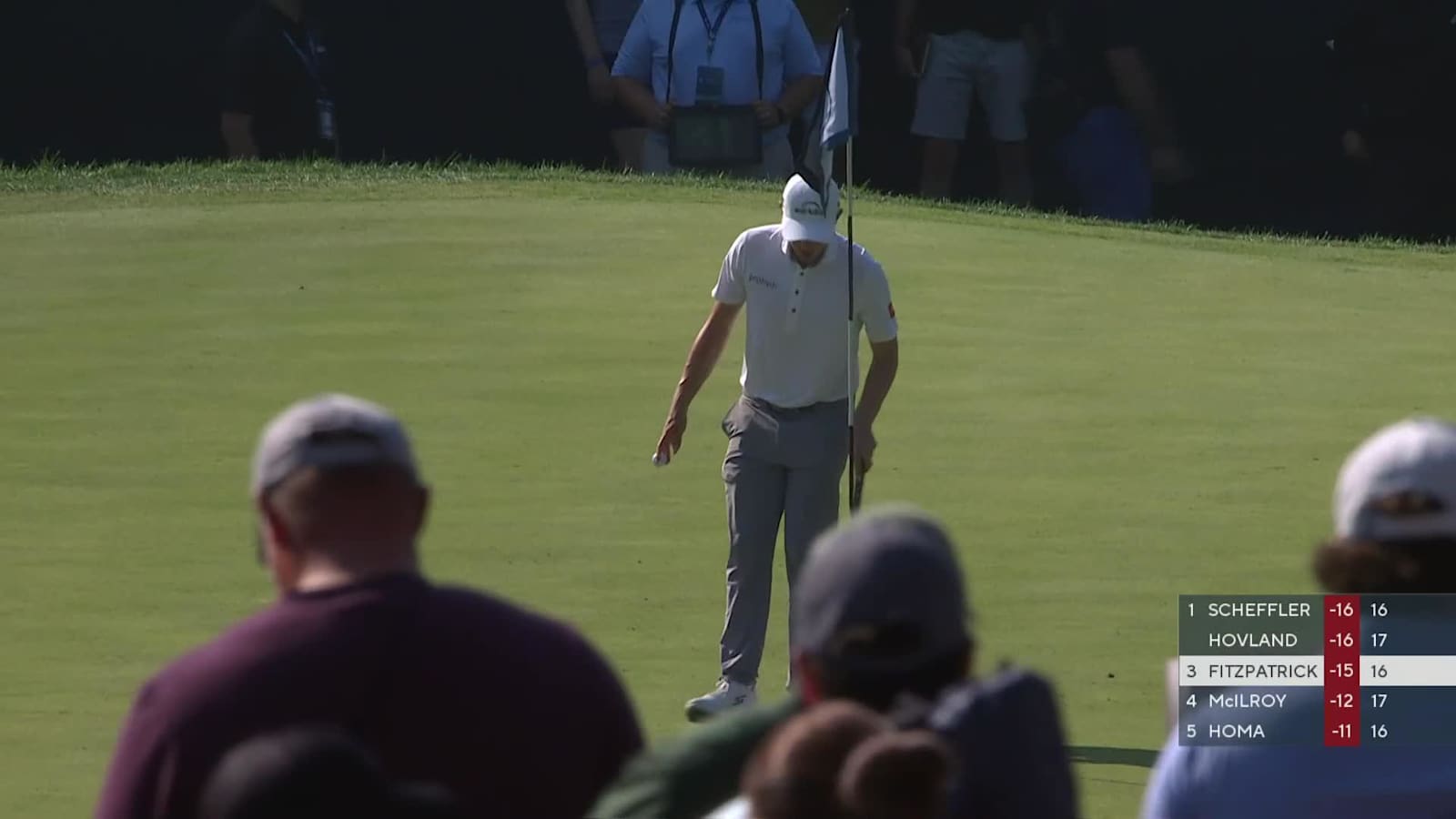 Matt Fitzpatrick makes birdie on No. 16 at BMW Championship