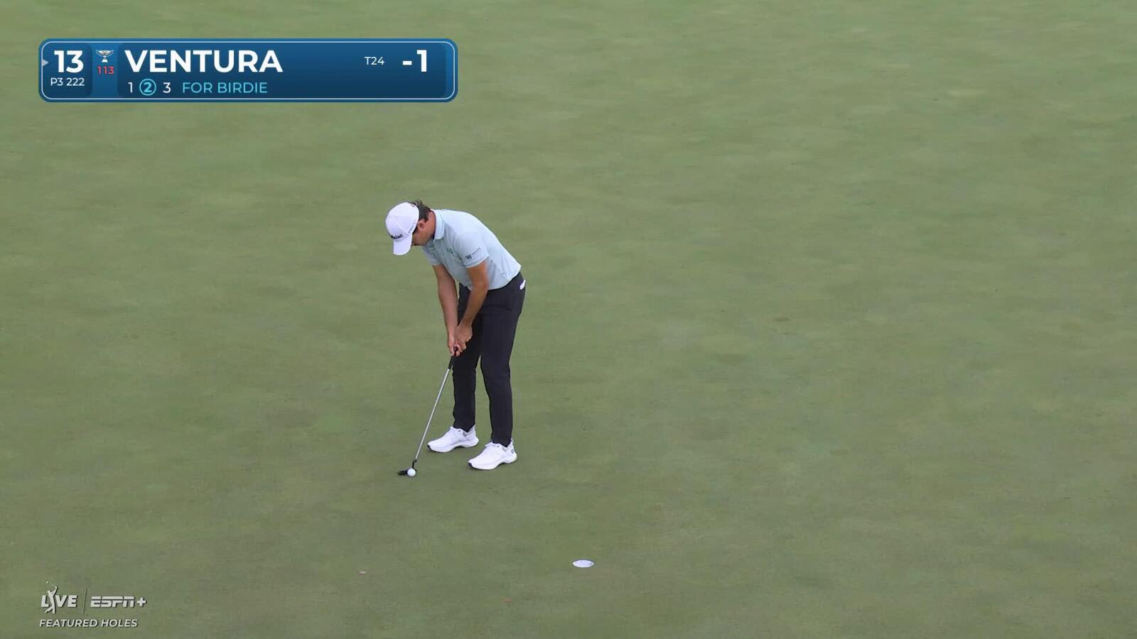 Kristoffer Ventura makes birdie on No. 13 at 3M Open