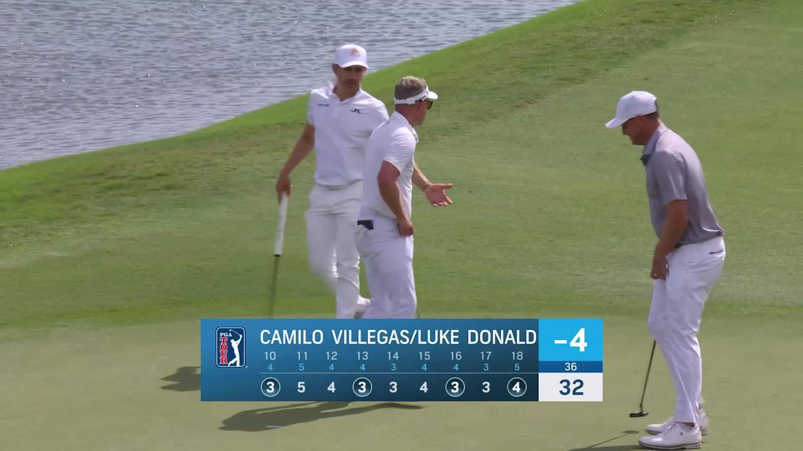Luke Donald makes birdie on No. 18 at Zurich Classic