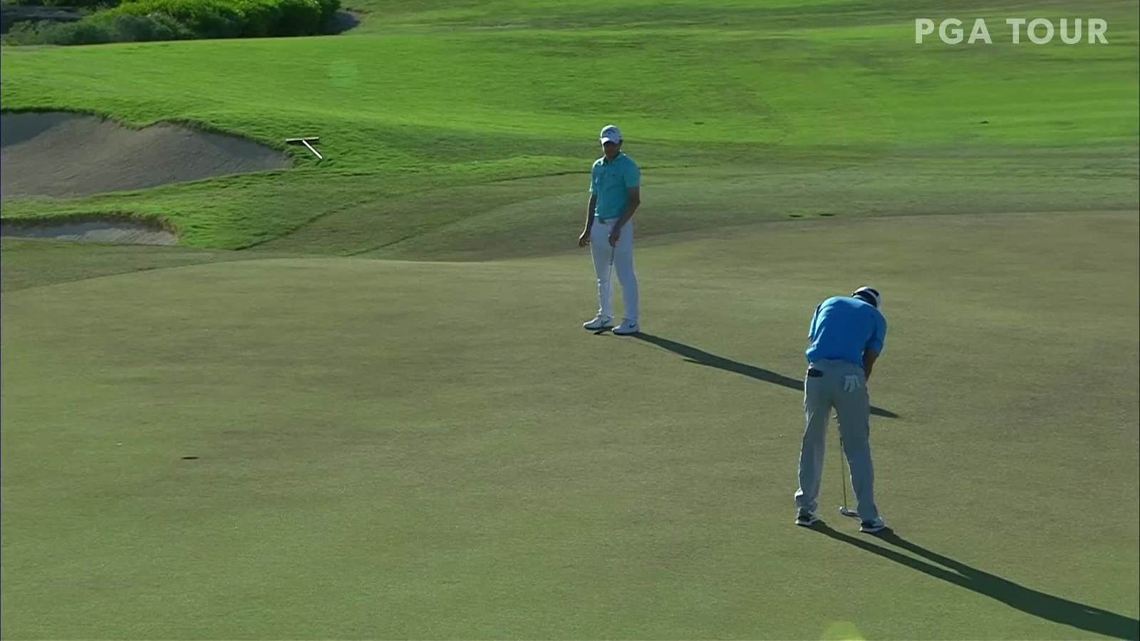 James Hahn’s par save on the 18th hole in the final round of the 2020 Corales Puntacana