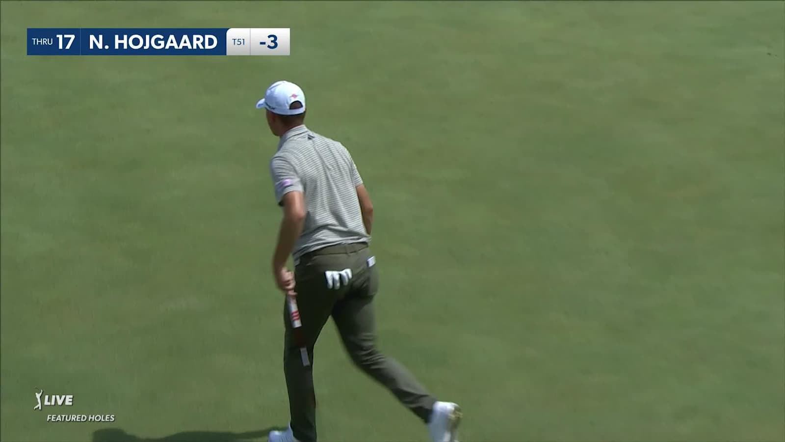 Nicolai Hojgaard rolls in 16-footer for birdie at 3M Open