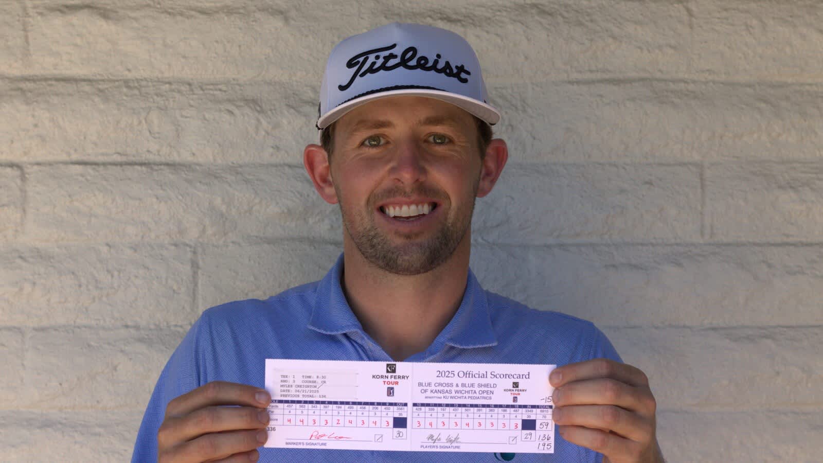 Myles Creighton interview after carding 59 at Wichita Open
