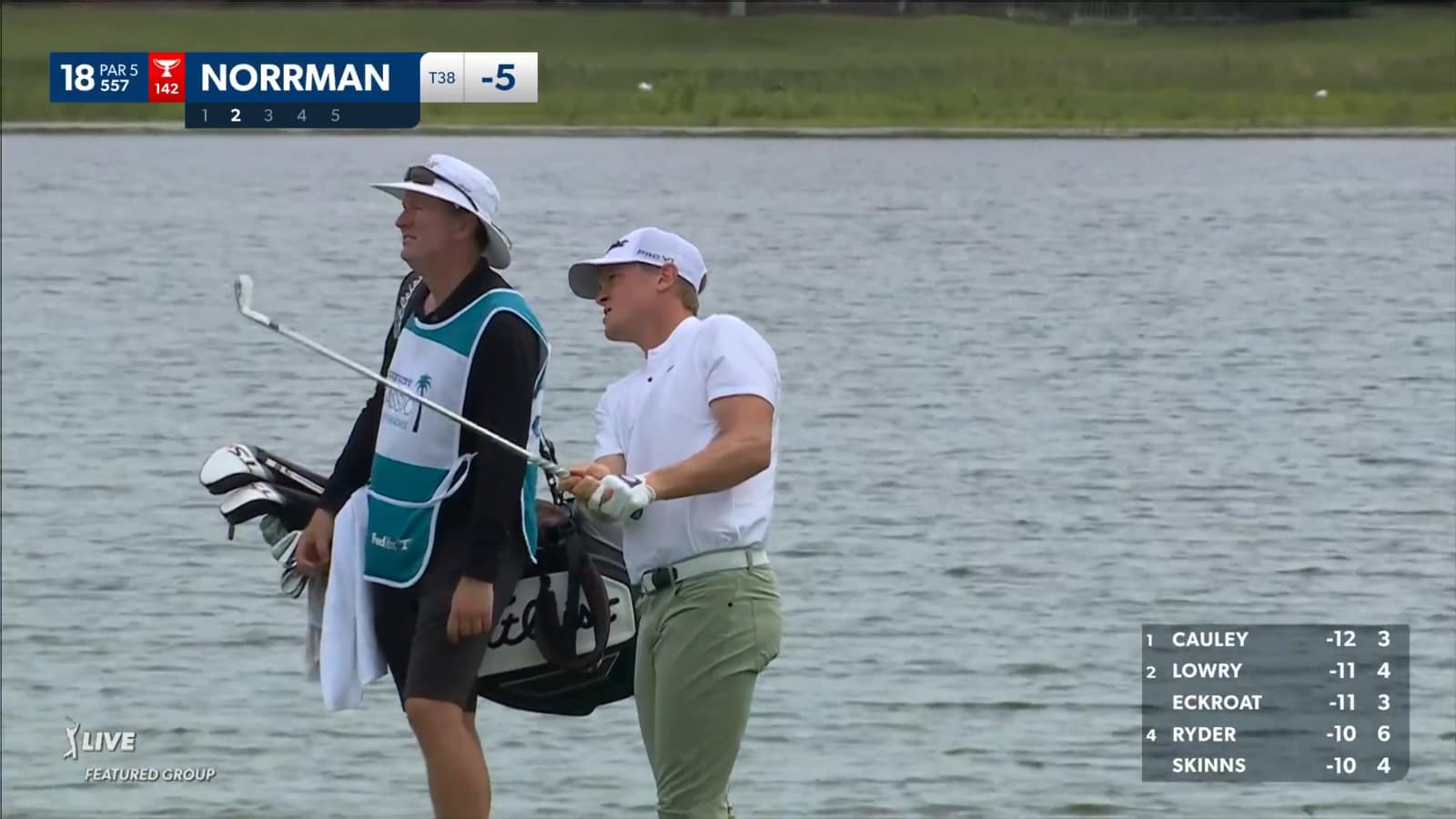 Vincent Norrman gets greenside in two to set up birdie at Cognizant Classic