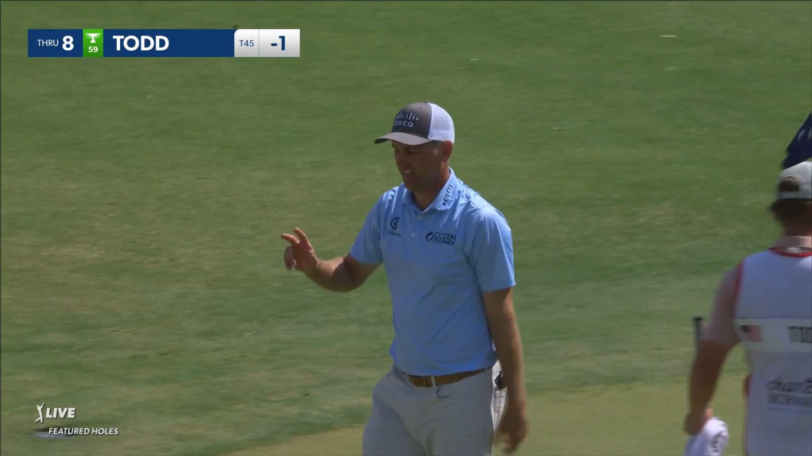 Brendon Todd's tee shot to 5 feet yields birdie at Charles Schwab