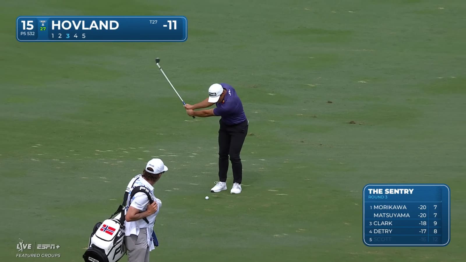 Viktor Hovland relies on short game to get up-and-down for birdie at The Sentry