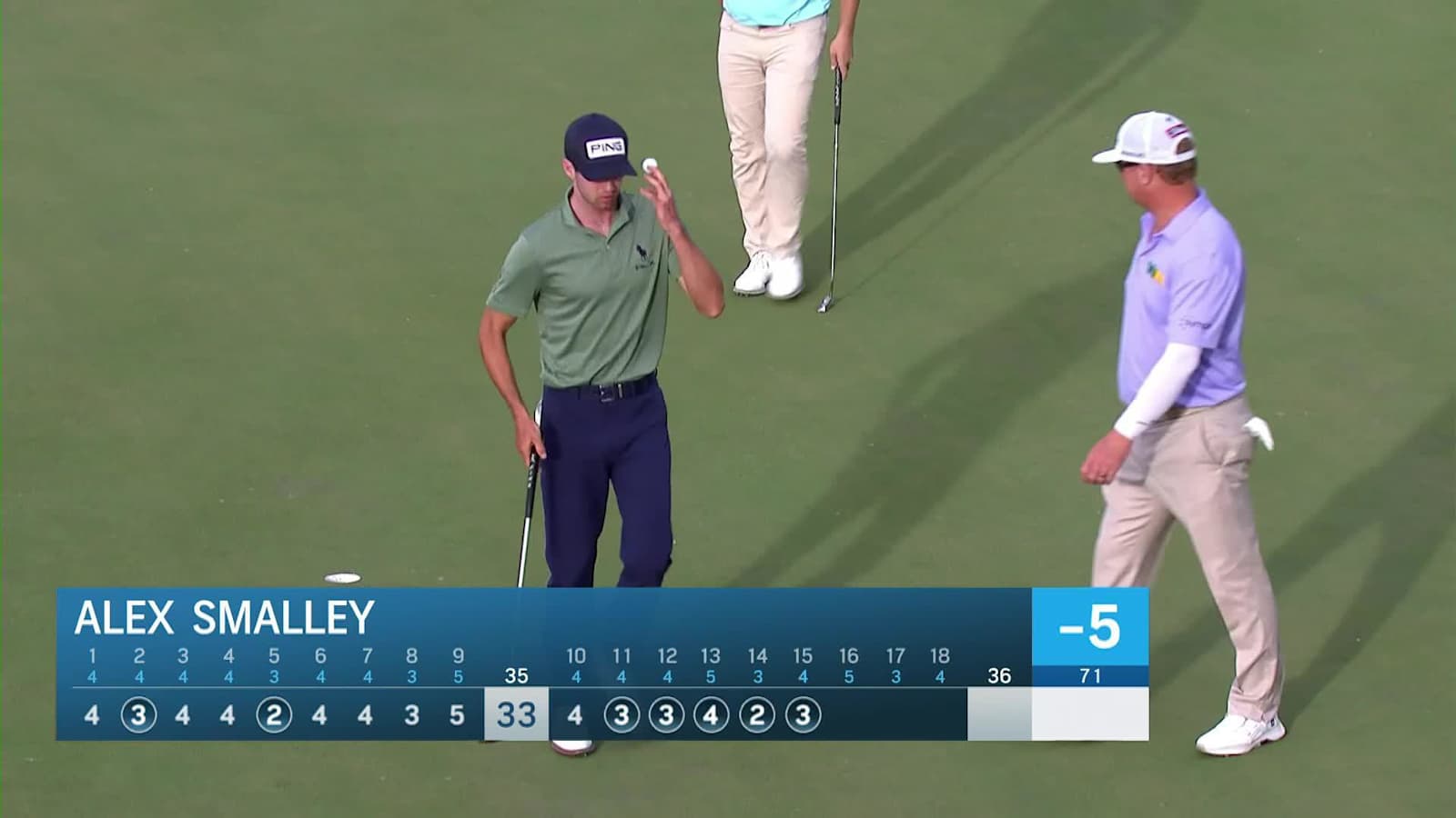 Alex Smalley birdies No. 15 at Shriners Children's Open