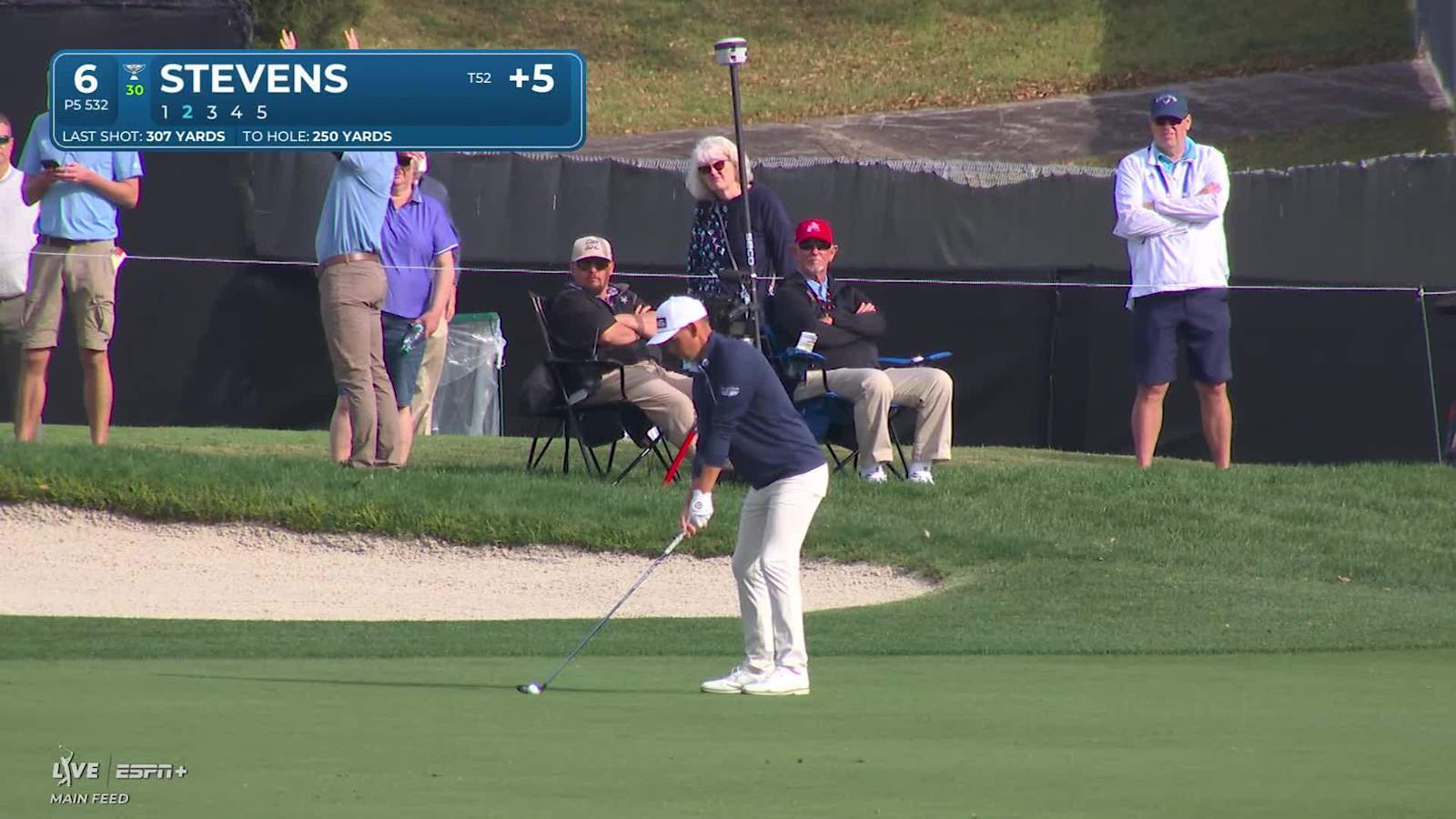 Sam Stevens makes birdie on No. 6 at Arnold Palmer Invitational