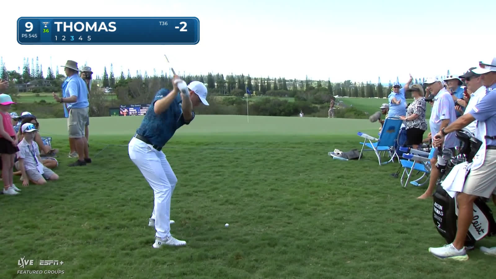 Justin Thomas hits fantastic flop shot from gallery to set up birdie at The Sentry