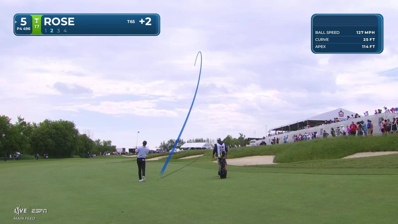 Justin Rose's 177-yard approach sets up birdie on No. 5 at RBC Canadian