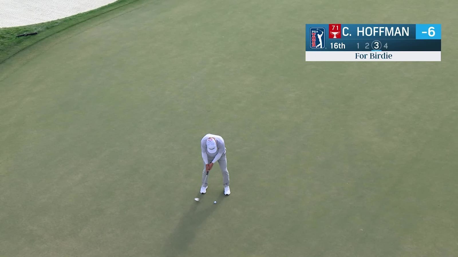 Charley Hoffman sinks a 54-foot birdie putt at Cognizant Classic