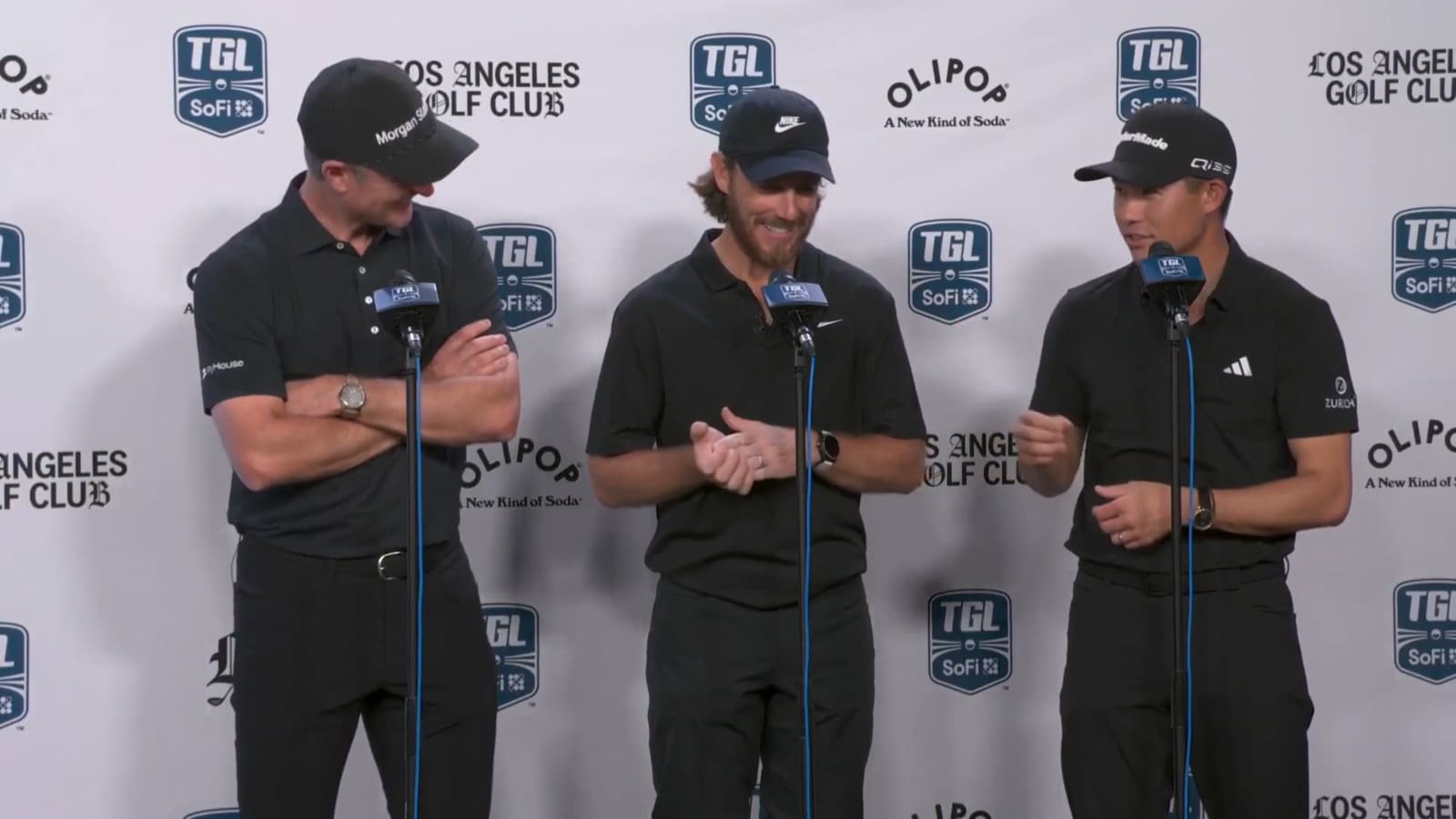 Los Angeles Golf Club's winning press conference at TGL