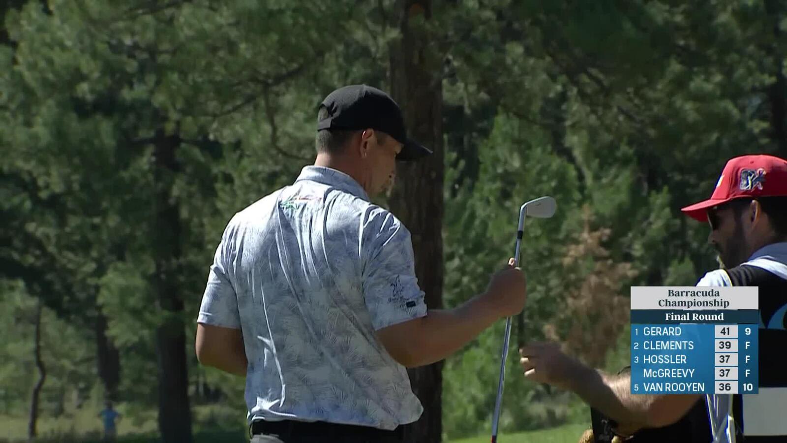 Rico Hoey makes birdie on No. 10 at Barracuda