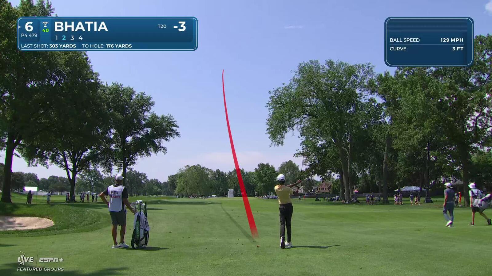 Akshay Bhatia makes birdie on No. 6 at Rocket Classic