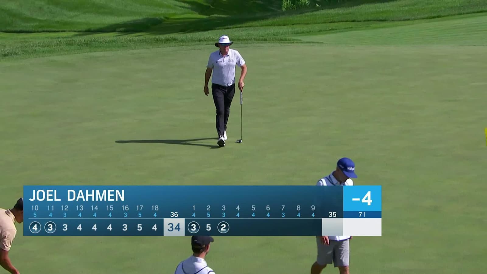 Joel Dahmen drains a 51-foot birdie putt at John Deere