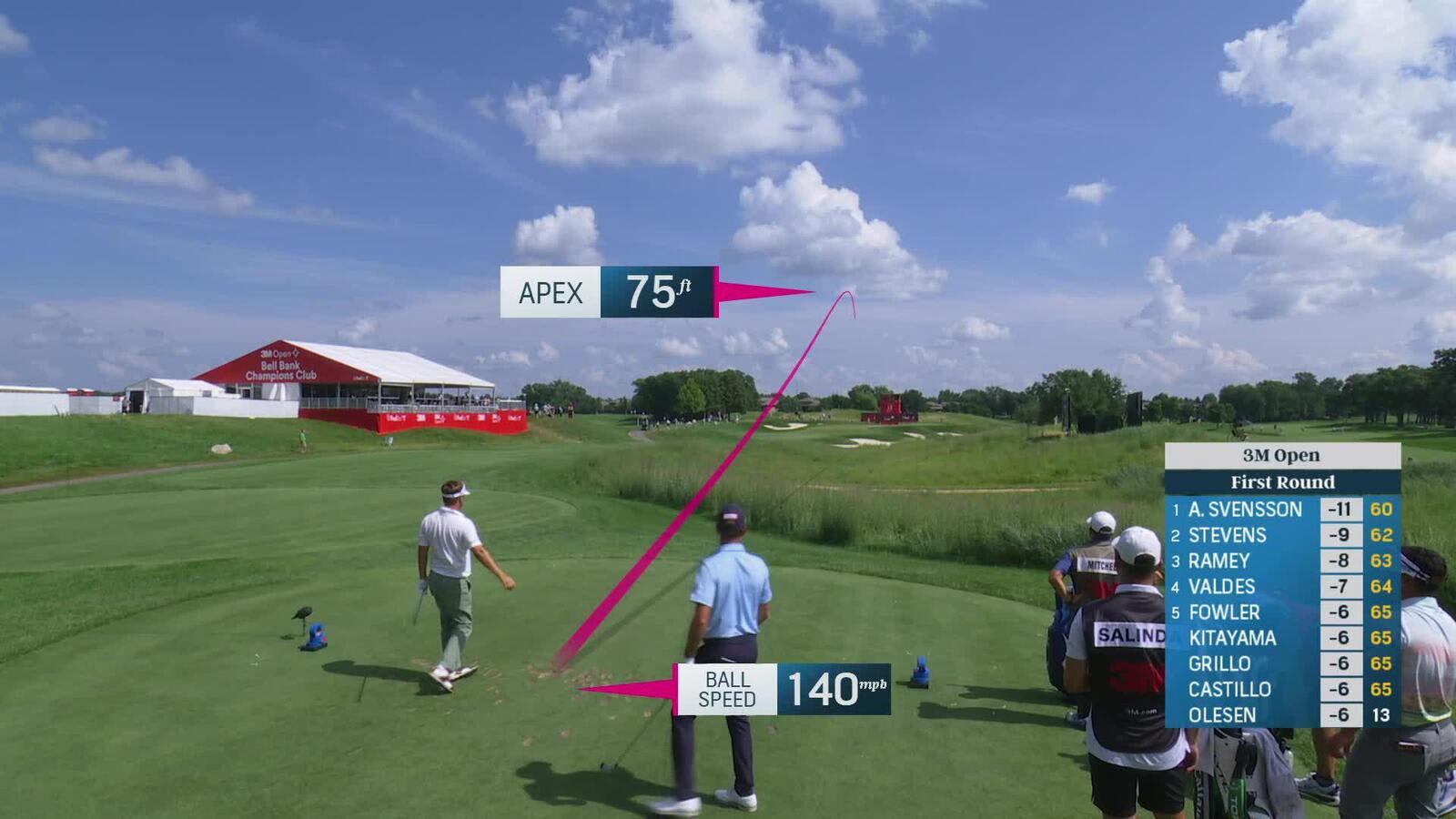 Keith Mitchell makes birdie on No. 13 at 3M Open