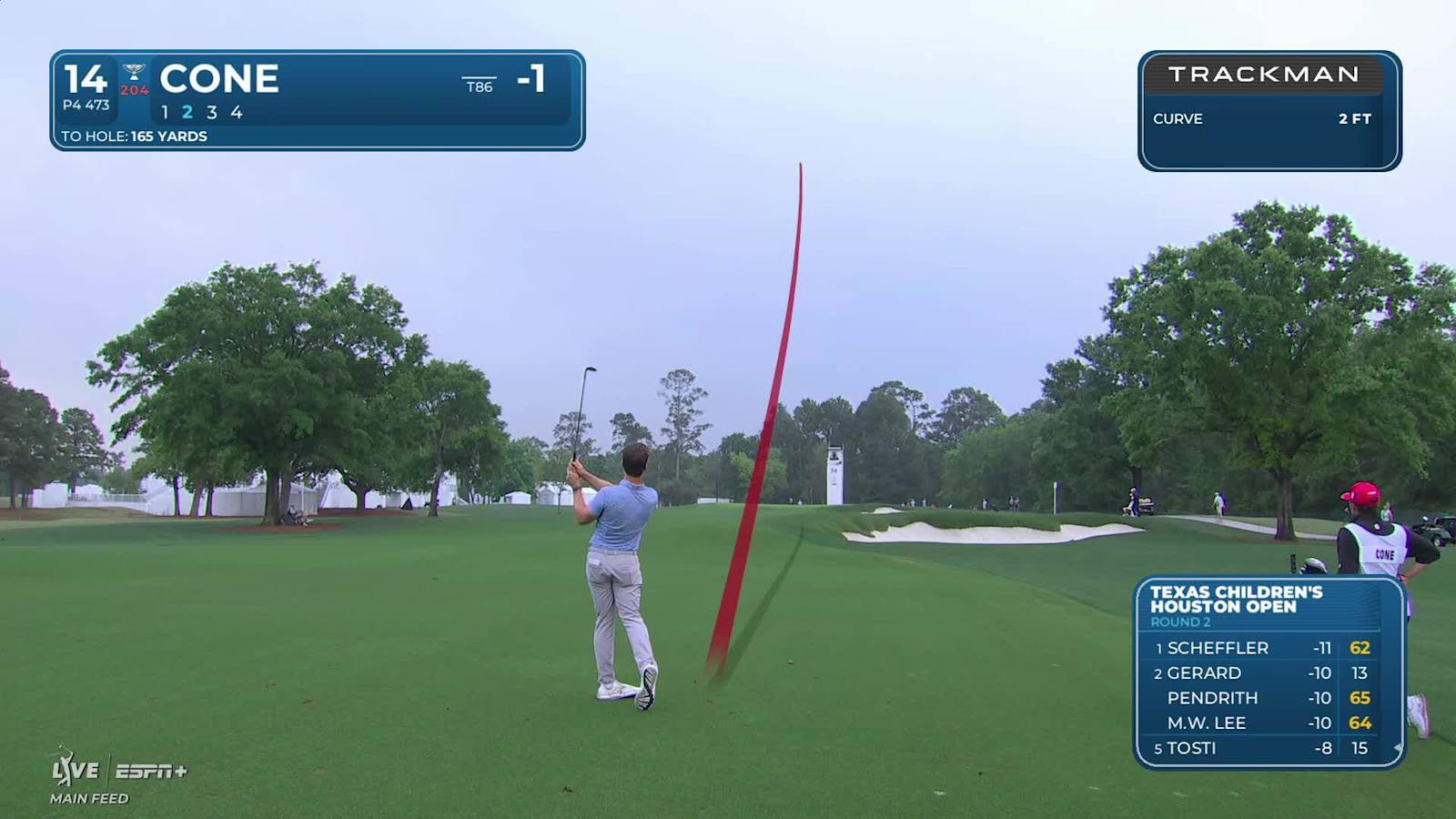 Trevor Cone makes birdie on No. 14 at Houston Open