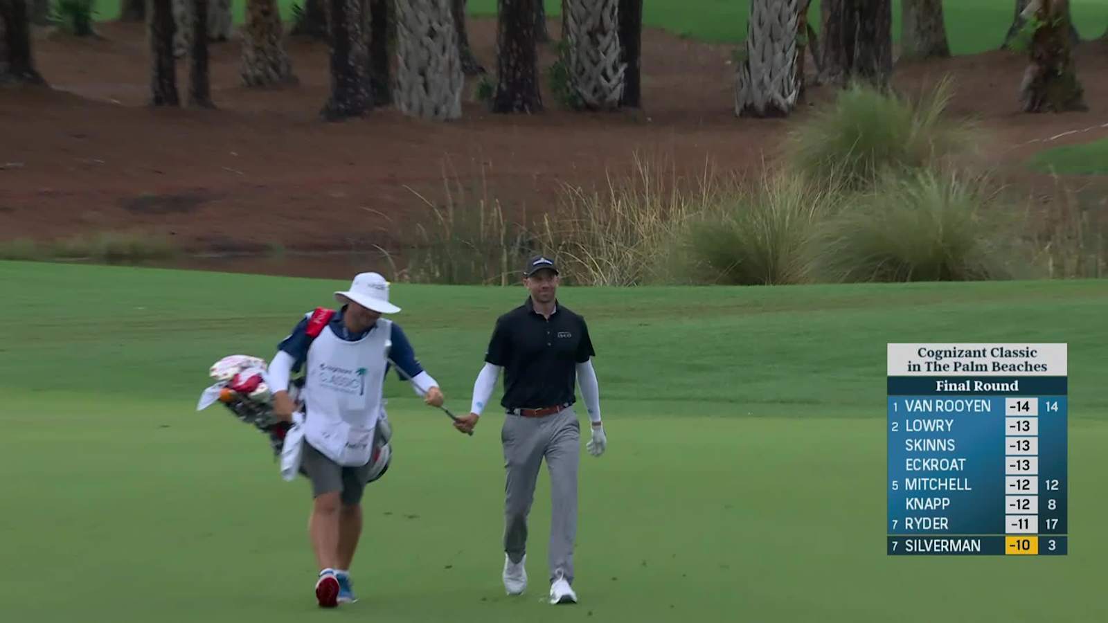 Ben Silverman holes out from 103 yards for eagle at Cognizant Classic