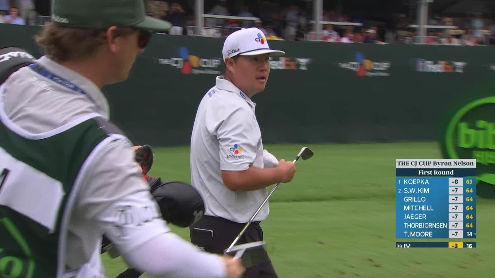 Sungjae Im hits tee shot to 5 feet, sets up birdie on No. 17 at THE CJ CUP