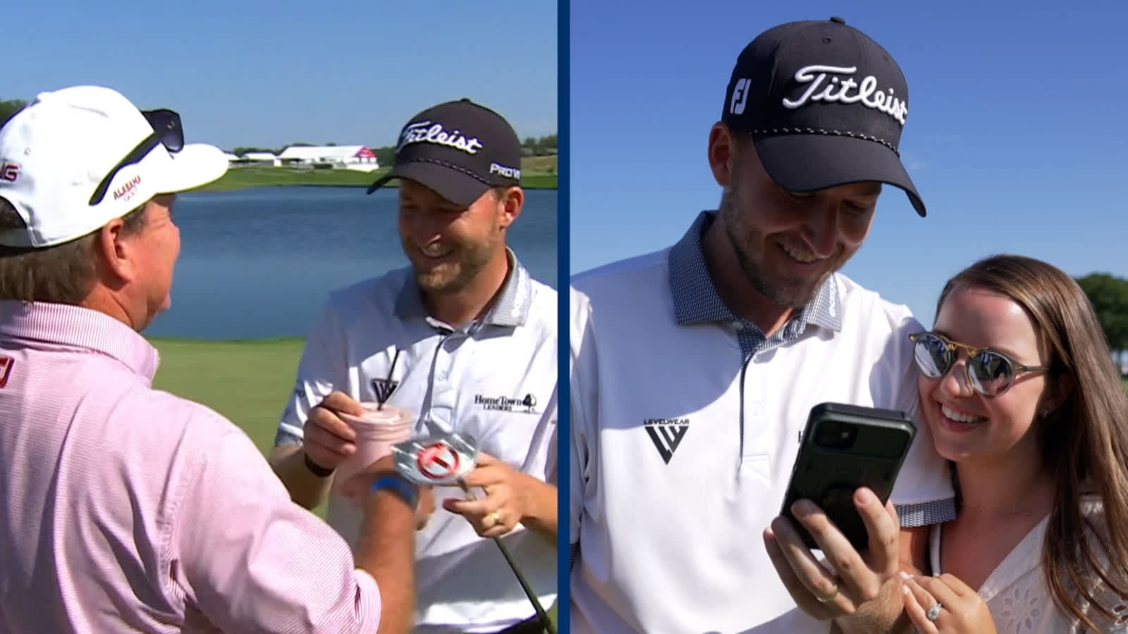 Lee Hodges celebrates win at 3M Open with family