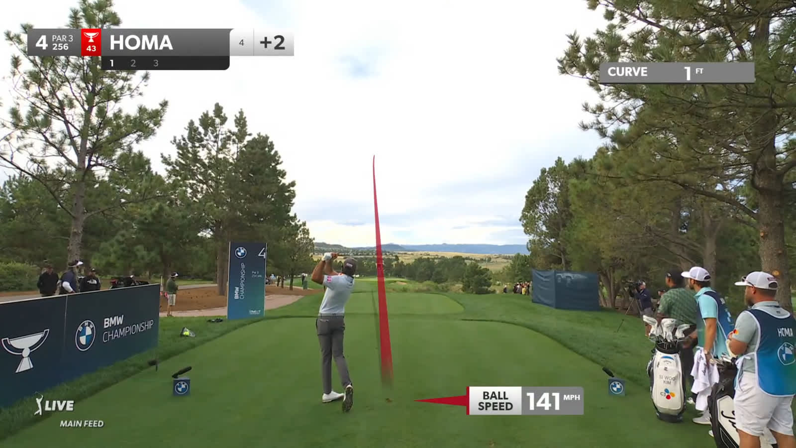 Max Homa hits beautiful tee shot, which leads to birdie at BMW Championship