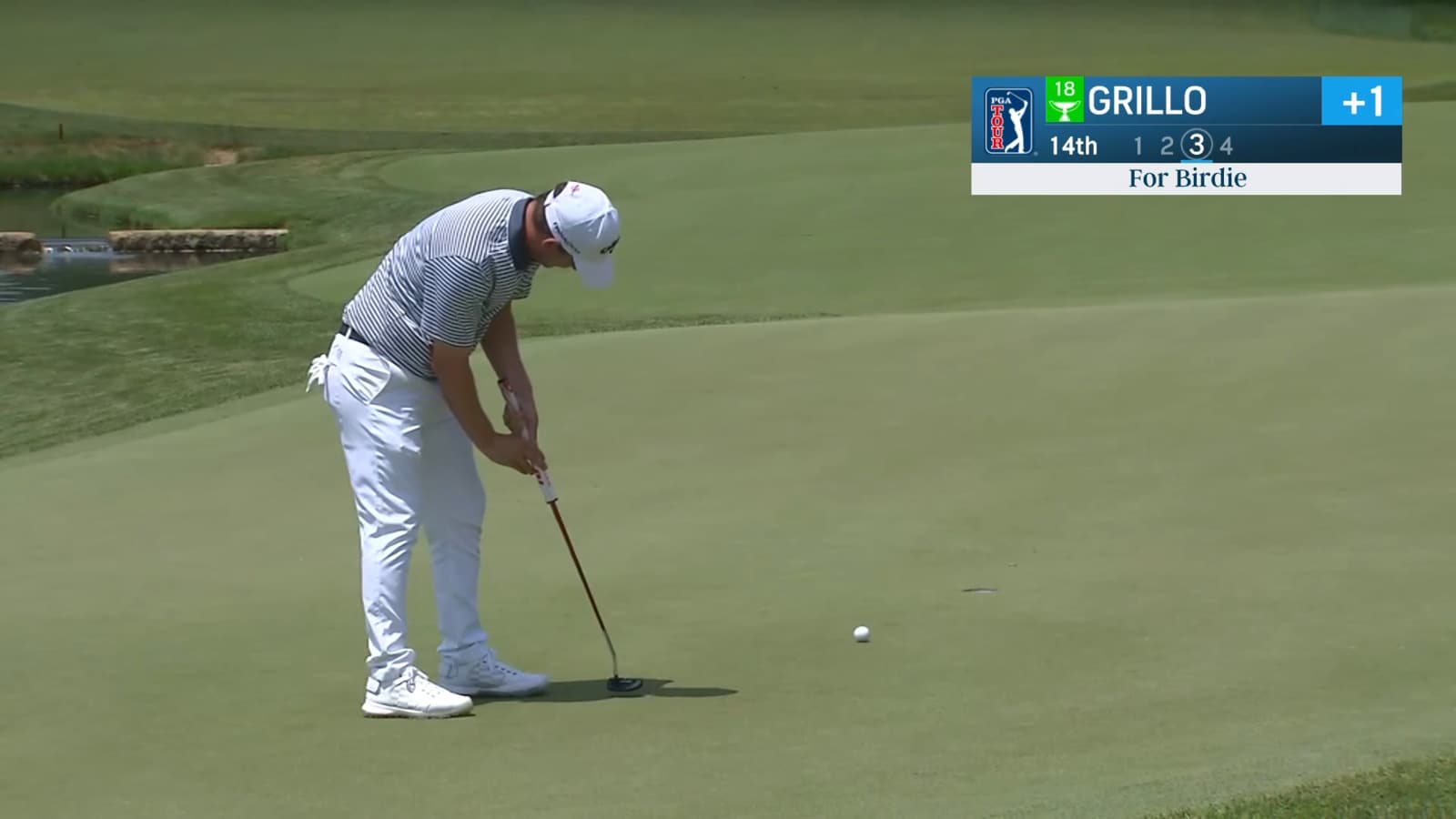 Emiliano Grillo drips in birdie putt at the Memorial