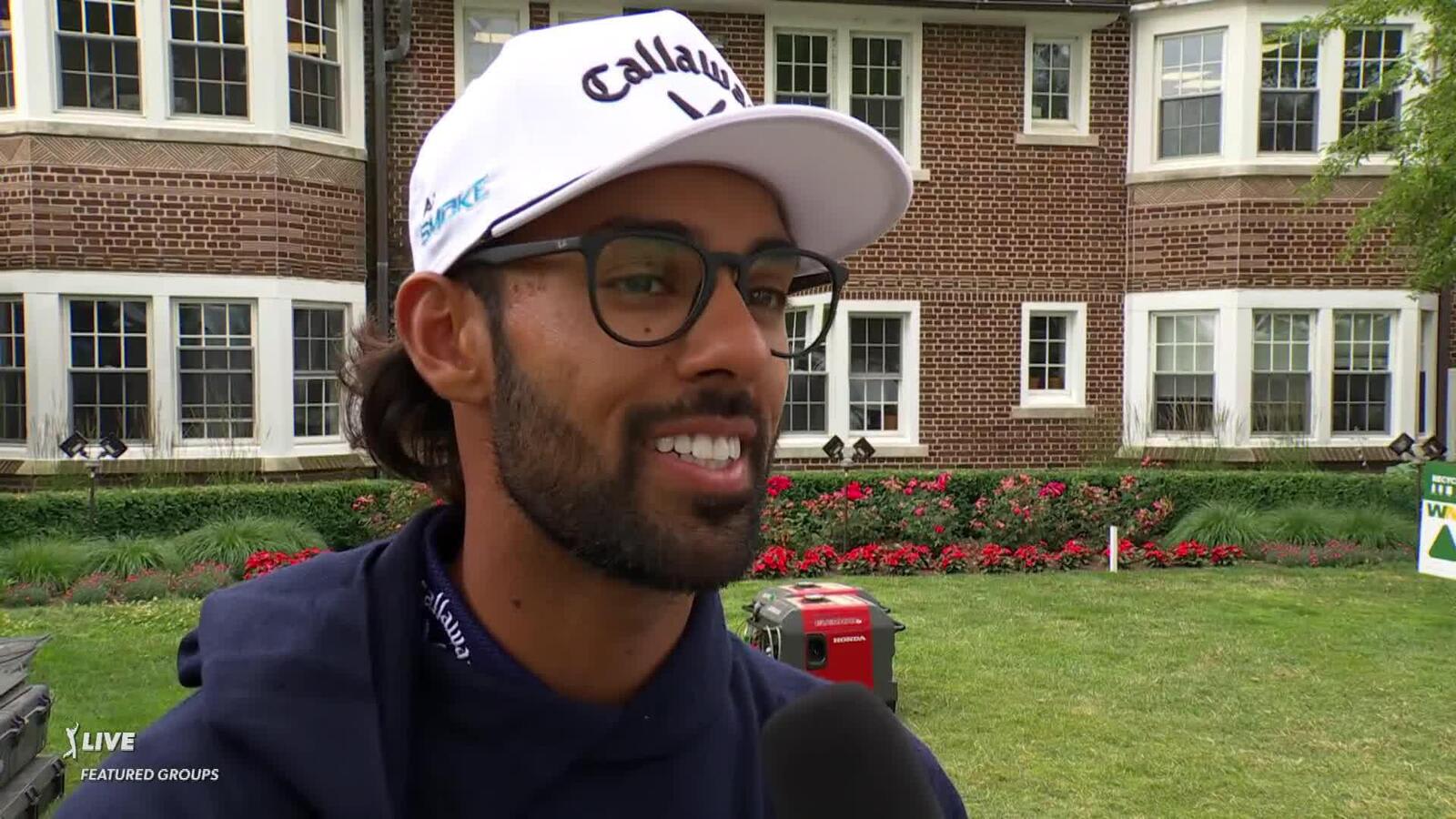 Akshay Bhatia's interview after Round 2 of Rocket Mortgage